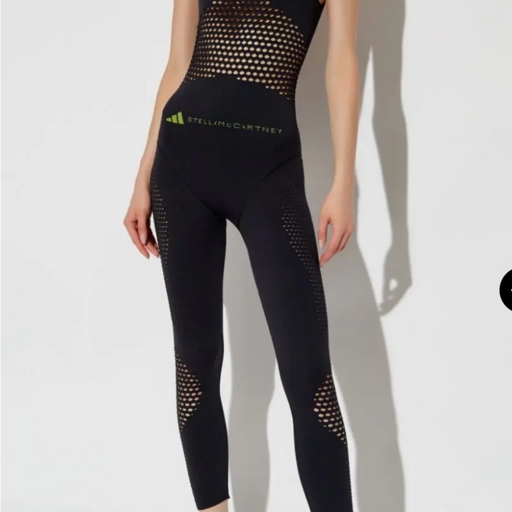 Stella McCartney Black Mesh Detail Jumpsuit